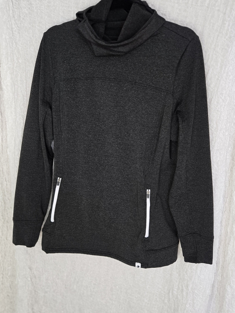 Women’s Dark Gray Cozy Funnel Neck Sweatshirt